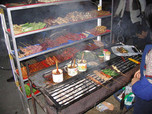 Barbecue skewers - Beijing Travel Guide