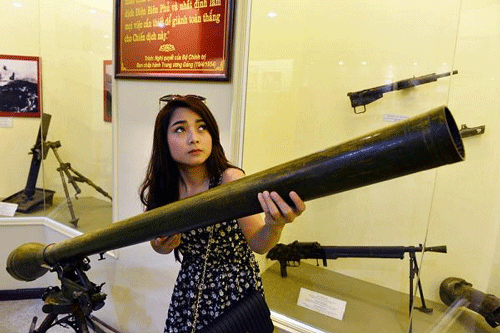 DKZ 75 mm gun of battalion 130 used in the battle on Hill D - Dien Bien Travel Guide