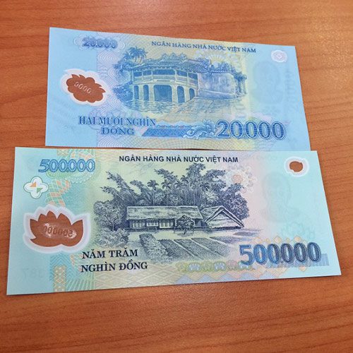 VND20,000 vs VND500,000