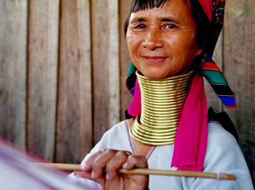 A long-necked woman in Loikaw