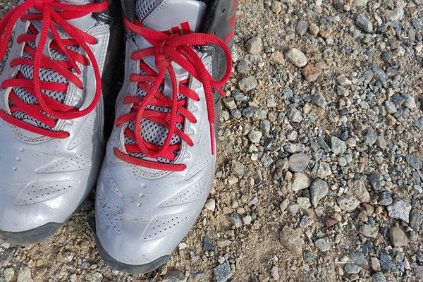 A pair of hiking shoes