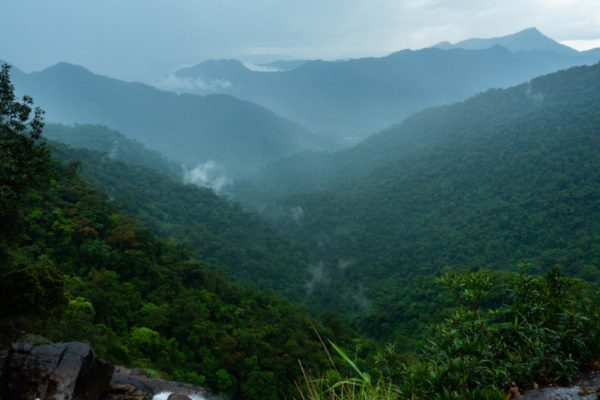 Bach Ma National Park view from the peak.