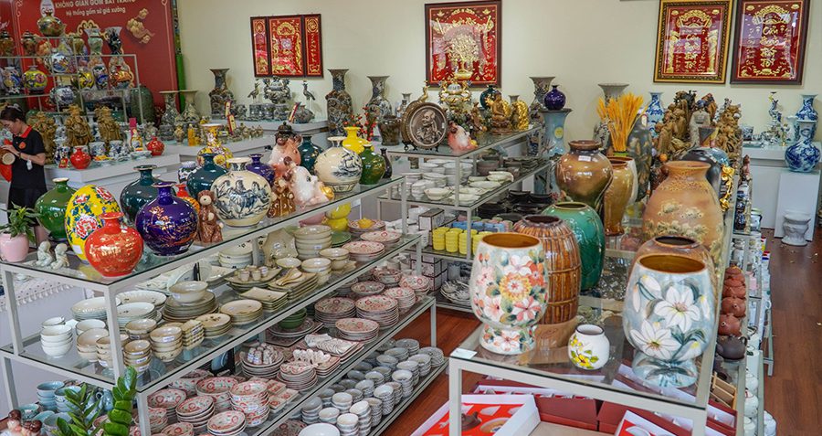 One of the most famous traditional craft villages in Vietnam - Bat Trang ceramic village