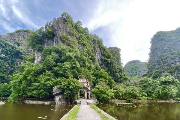 Bich Dong Pagoda in Tam Coc Vietnam