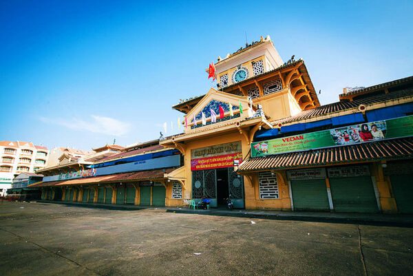 Binh Tay Market with ancient architecture