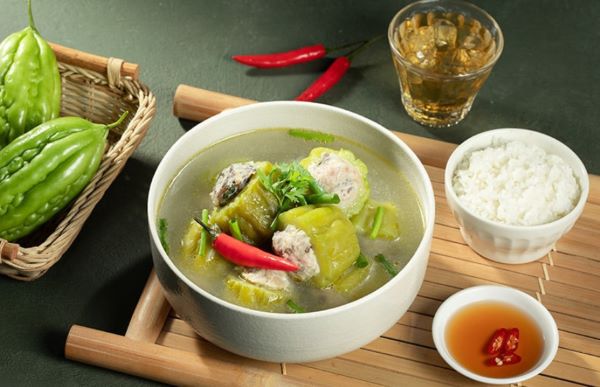 Vietnamese Pork Stuffed Bitter Melon Soup