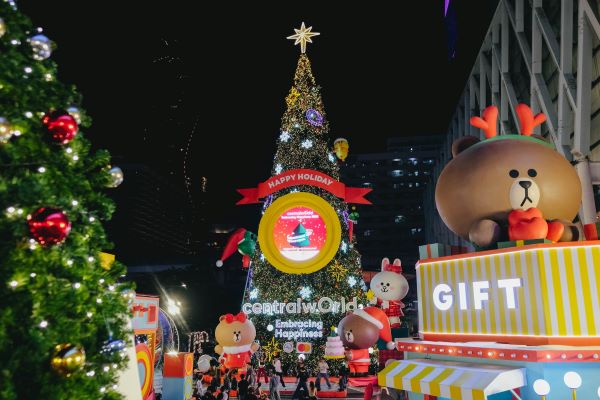 Thailand is splendidly decorated at Christmas