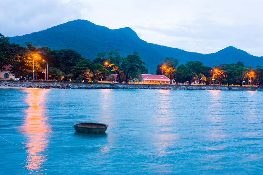 Con Dao Island’s turquoise waters and quiet beaches sparkle during June in Vietnam.