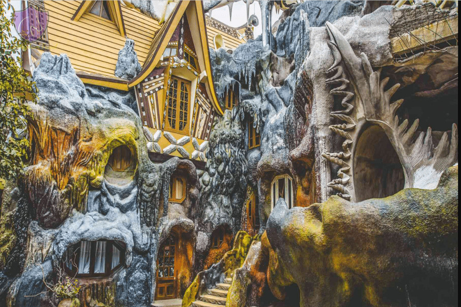 Crazy House Dalat enchants couples, a unique spot among romantic destinations in Vietnam.