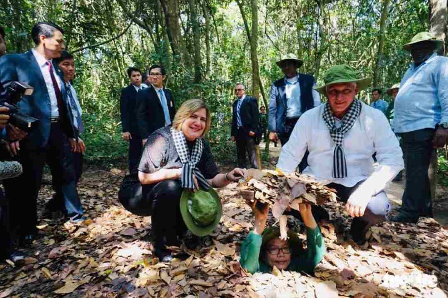 Cu Chi Tunnels Tour guides visitors through hidden underground stories of resilience.