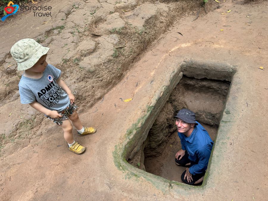 Inside the Cu Chi Tunnels Tour, every step is a photo-worthy adventure.