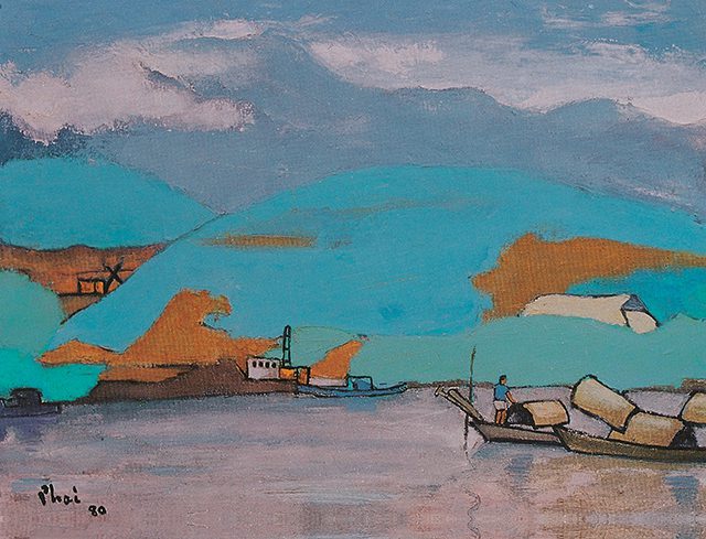 Da River (Oil painting) by Bui Xuan Phai