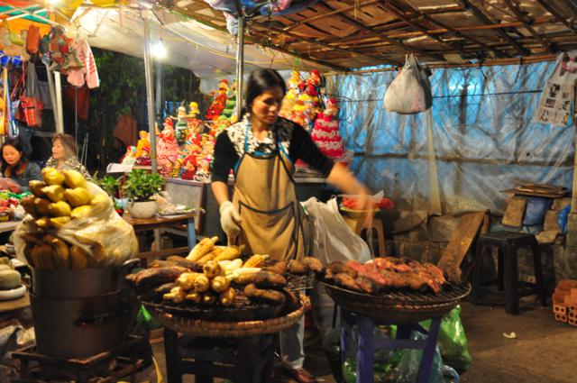 Street foods at night
