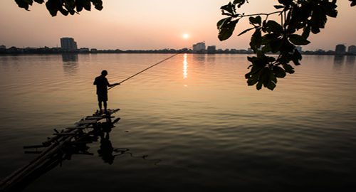 Fishing in Hanoi