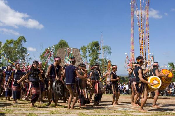 Gong music is essential at this celebration