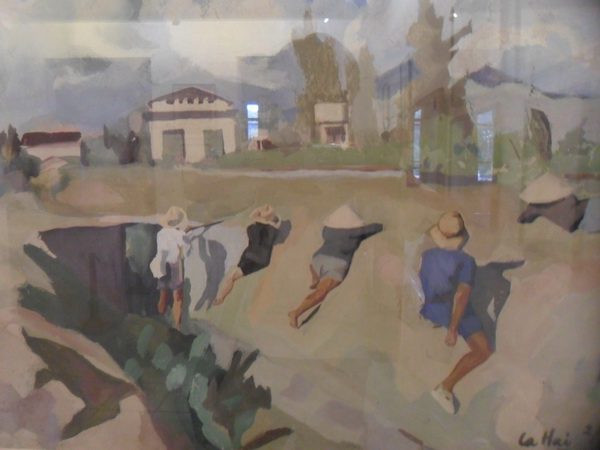 Guerrilla La Hai learning how to shoot by Nguyen Do Cung