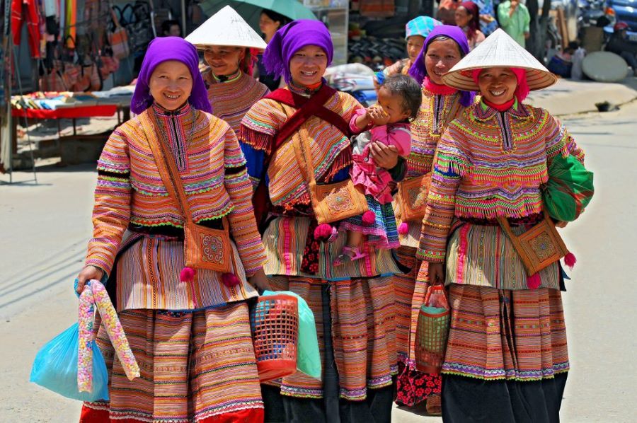 Hmong People in traditional clothing during a cultural festival showcasing heritage and identity.
