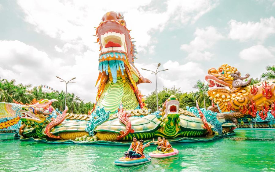 Discover magical adventures at Suoi Tien theme park in vibrant Ho Chi Minh.