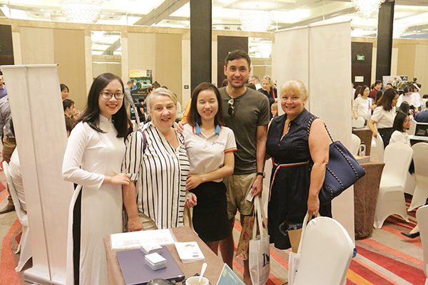 PT team with Mr. Julian John Webster from Maxims, Mrs. Maria Catherine Pinter from TravelEdge and Mrs. Tania Yvonne Verscharen from Flying Colours Travel