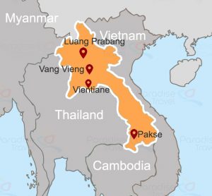 Indochina-map---Laos