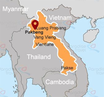 Pakbeng Location Map