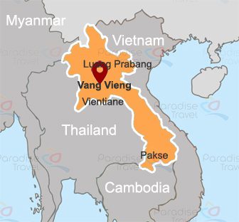 Vang Vieng Location Map
