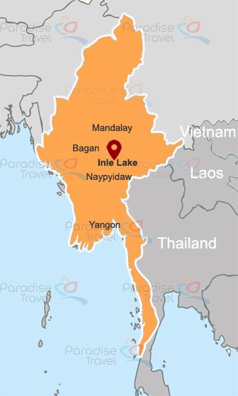 Inle Lake location map