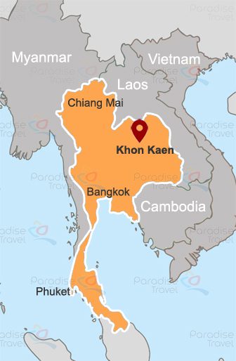 Khon Kaen location map