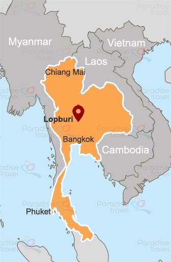 Lopburi location map