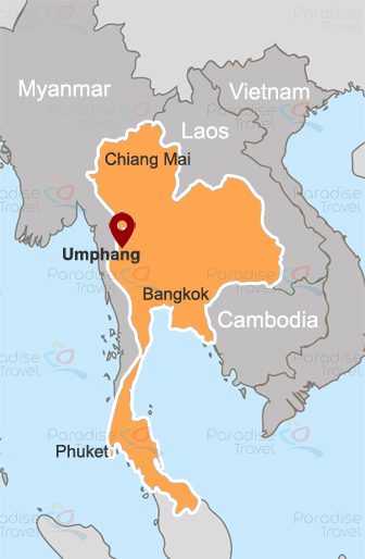 Umphang location map