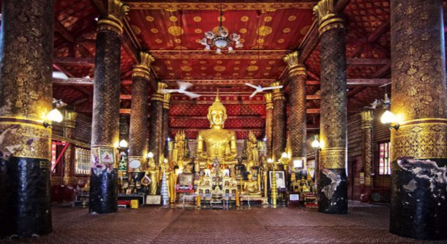 Inside of Wat Mai Suwannaphumaham