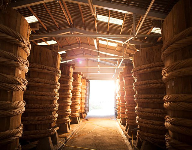 Inside Phung Hung fish sauce factory