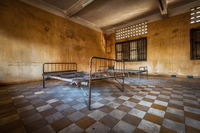 Inside Tuol Sleng Museum