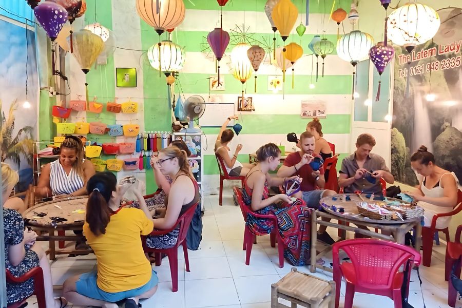Lantern workshop in Hoi An.