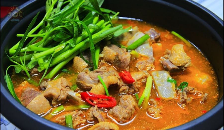 Taste tradition: Three Bowls One Vietnam, enjoying Can Tho’s famous duck hotpot delight.