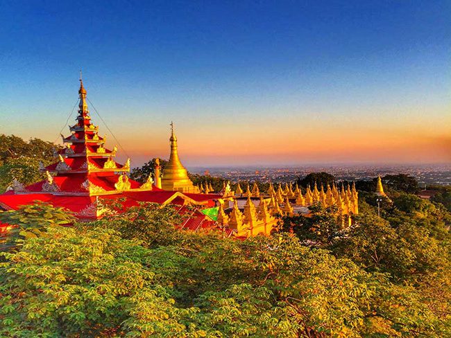 Breath-taking scenery on Mandalay Hill