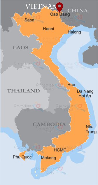 Cao Bang location map