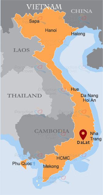 Da Lat location Map