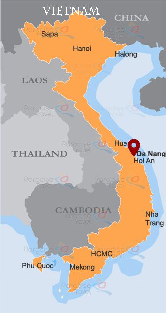 Da Nang location map