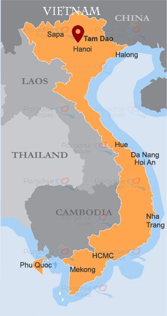 Tam Dao Location Map