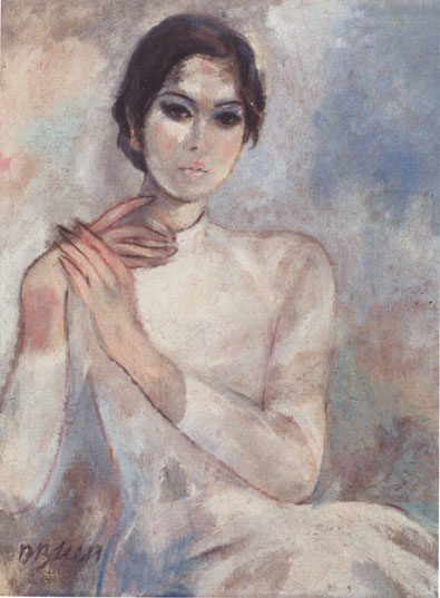 Miss Mai (Lacquer painting) by Duong Bich Lien