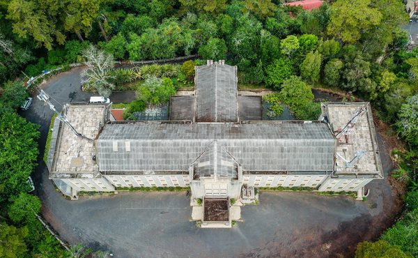 The museum is located in the middle of the pine forest of Dalat