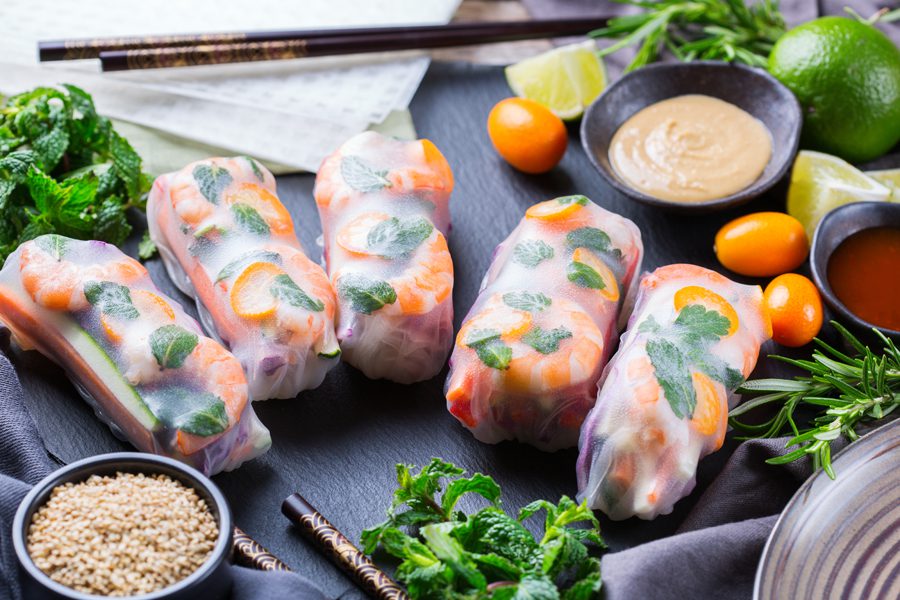 Spring rolls, a famous Vietnam food - best dishes