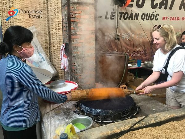 Noodles Making in Can Tho Vietnam