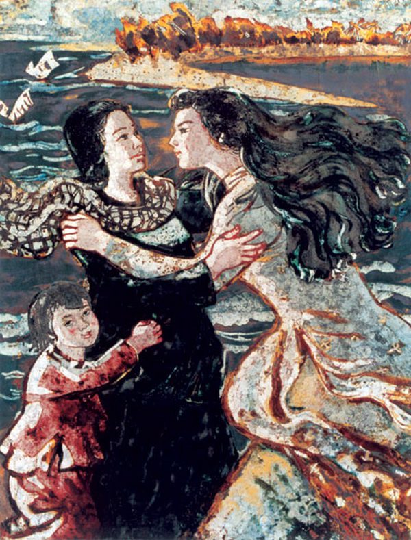 North South one home (Lacquer painting) by Nguyen Van Ty