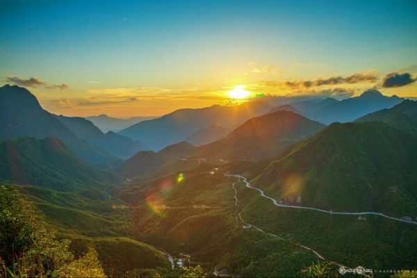 sunset at O ​​Quy Ho