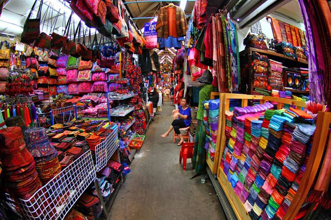 A colorful corner of Old Phsar Chas Market