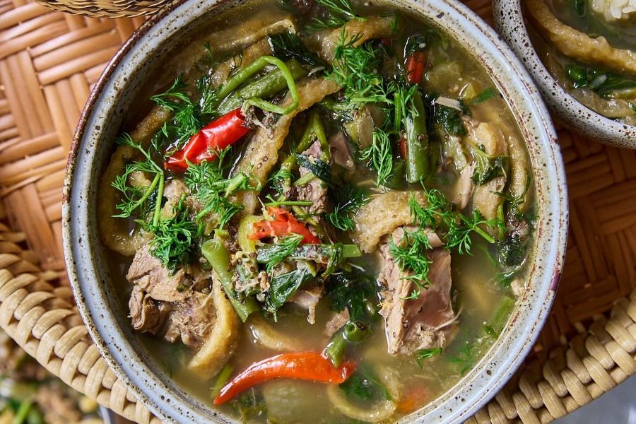 Laos food treasure: Or Lam simmers with herbs, meat, and forest spice