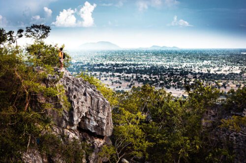 Overview of Battambang from a mountain
