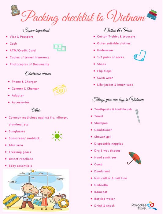 Packing-checklist-to-Vietnam-1